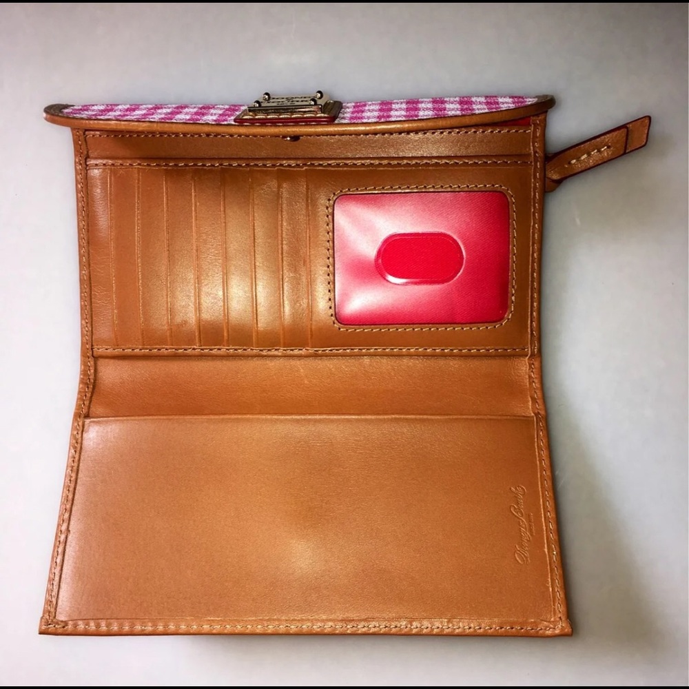 Dooney & Bourke Pink Gingham Continental Clutch - Picture 3 of 8